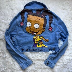 Members Only x Nickelodeon Rugrats Denim Cropped Jacket